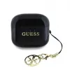 Guess Glossy Effect Printed Classic Logo & Charm TWS Bluetooth Earbuds z etui ładującym (czarny)
