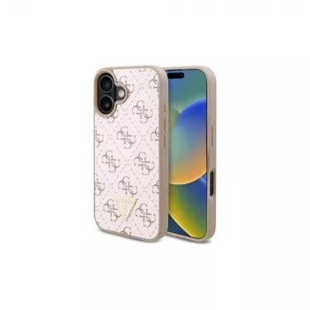 Guess GUHCP16SPG4GPH Hard Case do Apple iPhone 16 6,1 cala Biały 4G Triangle