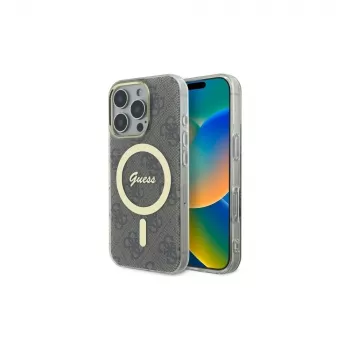 Guess GUHMP16XH4STW iPhone 16 Pro Max 6,9 cala Brązowe Etui Hardcase IML 4G MagSafe