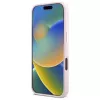 Guess GUHCP16LSMBSLP iPhone 16 Pro 6.3 cala Różowe Silikonowe Etui Twarde z Logo i Ramką Script Metal