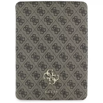 Guess GUFC11RM24PS4SGW iPad Air 11 M2 2024 / M3 2025 / M4 2026 Brązowe Magnetyczne Etui Folio 4G Big Logo