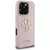 Guess Grained Big 4G Logo Small Classic Logo Back Cover do Apple iPhone 16 Pro (Różowy)