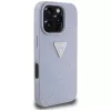 Guess Hot Stamp 4G Pattern Triangle Metal Logo Case do iPhone 16 Pro Max (Fioletowy)