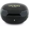Guess Flat Classic Logo Electroplated TWS Earbuds z etui ładującym (czarny)