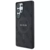 Guess Leather 4G Colored Ring Classic Logo MagSafe Back Cover do Samsung Galaxy S25 Ultra, Czarny