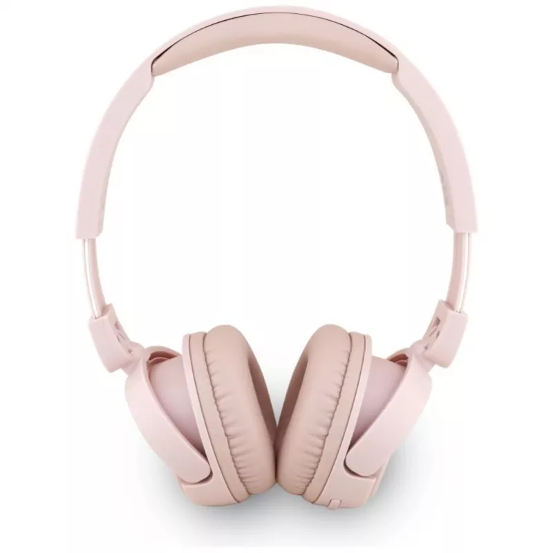 Guess Metal Logo Script Bezprzewodowe słuchawki nauszne Bluetooth 5.3 (Różowy)