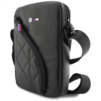 Etui na smartfon BMW Carbon Pockets & Metal Logo 8 Czarny