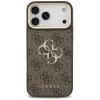Guess 4G Big Classic Logo BigStrap Metal Buttons Case do iPhone 17 Pro Max, Brązowy
