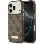 Guess 4G Logo Plate MagSafe Case do Apple iPhone 17 Pro Brązowy