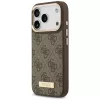 Guess 4G Logo Plate MagSafe Case do Apple iPhone 17 Pro Brązowy