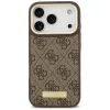 Guess 4G Logo Plate MagSafe Case do Apple iPhone 17 Pro Brązowy