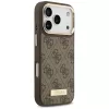 Guess 4G Logo Plate MagSafe Case do Apple iPhone 17 Pro Brązowy