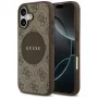 Guess 4G Circle Classic Logo MagSafe Back Cover do Apple iPhone 17 - Brązowy