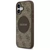 Guess 4G Circle Classic Logo MagSafe Back Cover do Apple iPhone 17 - Brązowy