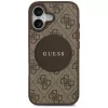 Guess 4G Circle Classic Logo MagSafe Back Cover do Apple iPhone 17 - Brązowy