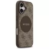 Guess 4G Circle Classic Logo MagSafe Back Cover do Apple iPhone 17 - Brązowy