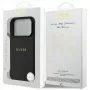 Guess Grained Ring MagSafe Case do iPhone 17 Pro Max (Czarny)