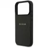 Guess Grained Ring MagSafe Case do iPhone 17 Pro Max (Czarny)