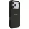 Guess Grained Ring MagSafe Case do iPhone 17 Pro Max (Czarny)