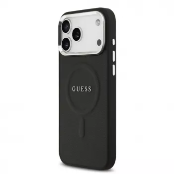 Guess Classic Logo MagSafe Case dla iPhone 17 Pro Max Czarny