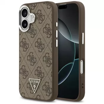 Guess 4G Triangle Logo MagSafe Case do iPhone 17 (Brązowy)