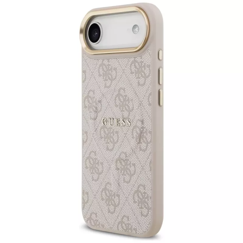 Guess 4G PU Classic Logo MagSafe Case do iPhone Air Różowy