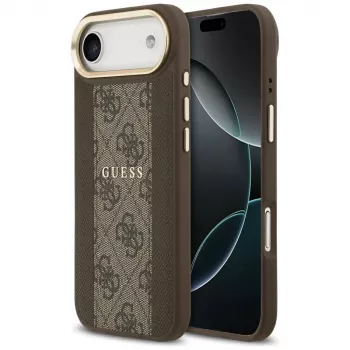 Guess 4G Stripe MagSafe Case do iPhone Air Brązowy