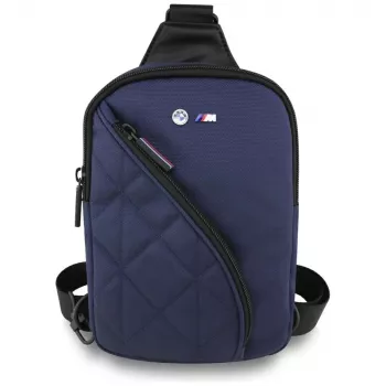 Torba na telefon BMW Nylon Pocket & Metal Logo Crossbody Navy Blue