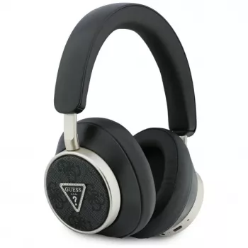 Guess 4G Triangle Logo Bezprzewodowe Słuchawki Nauszne Bluetooth 5.4 z ENC, Czarny