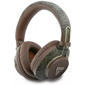 Guess Triangle Logo Bluetooth ENC Over-Ear Headphones Brown