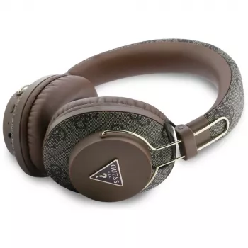 Guess Triangle Logo Bluetooth ENC Over-Ear Headphones Brown