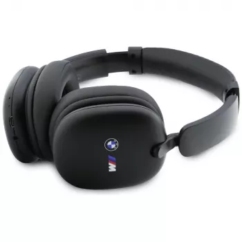 BMW Over-Ear Bluetooth Headphones with Printed Logos, Black
