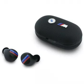 BMW M Metal Logo TWS Bluetooth 5.1 Earbuds with ENC - Black