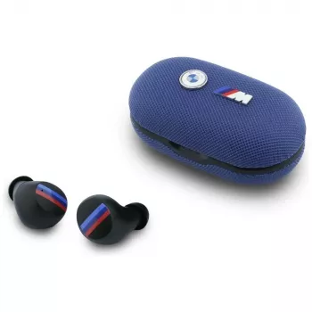 BMW M Metal Logo TWS Bluetooth 5.3 Earbuds with ENC, Blue