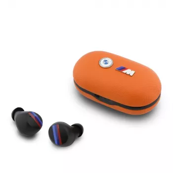 BMW M Metal Logo TWS Bluetooth 5.3 Earbuds with ENC - Orange