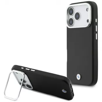 Etui MagSafe BMW M Sign Metal Logo dla iPhone 17 Pro, czarne