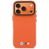 Etui BMW M Metal Logo MagSafe na iPhone 17 Pro Pomarańczowy