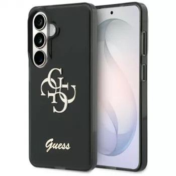 Guess IML Big Metal 4G Script Case do Samsung Galaxy S26 (Czarny)