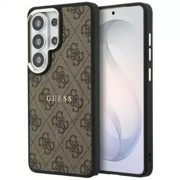 Guess 4G Embossed Ring MagSafe Case do Samsung Galaxy S26 Ultra (Brązowy)