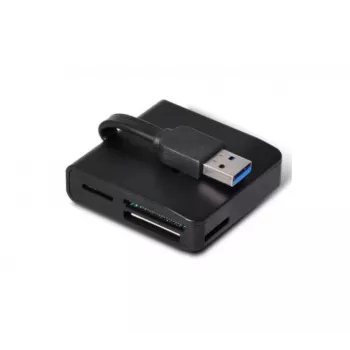 EXERTIS CONNECT USB 3.0 Card Reader Compact Card Reader for Memory Cards and SIM Cards (730985)