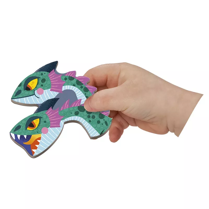 Janod Magnetibook Smoki magnetyczna gra książkowa – tematyka fantasy ze smokami