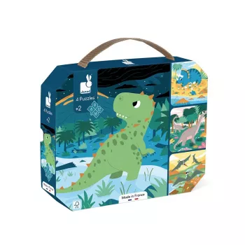 Janod puzzle progresywne Dinozaury J02541