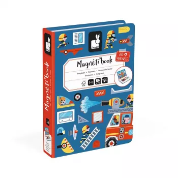 Janod Magnetibook Fire Brigade Magnetyczny Zestaw Kreatywnej Zabawy