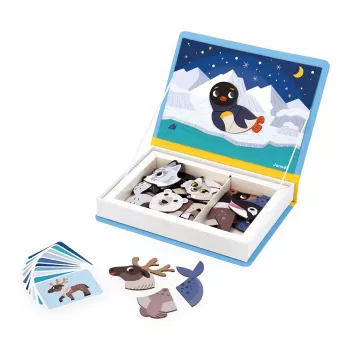 Janod Magnetibook Zwierzęta polarne – magnetyczna zabawka edukacyjna