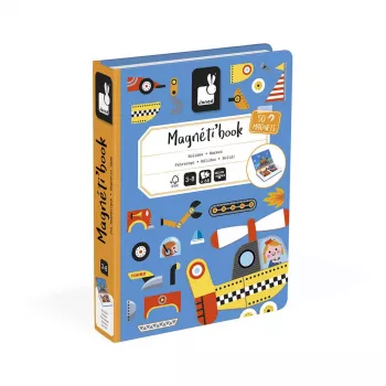 Janod Magnetibook Pojazdy Magnetyczna Książka Aktywności