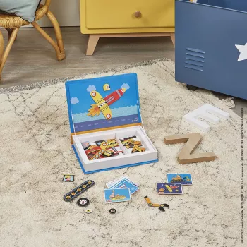 Janod Magnetibook Pojazdy Magnetyczna Książka Aktywności
