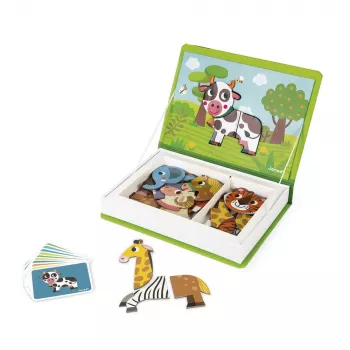 Janod Magnetibook Animals Magnetyczna Książka Gra