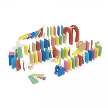 Janod Domino Tor Przeszkód 100 Elementów 3+