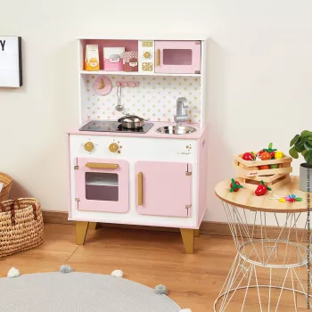 Janod Candy Chic Duża Drewniana Kuchnia z Dźwiękiem