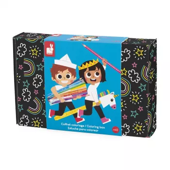 Zestaw artystyczny Janod Coloring Box 42 elementy dla dzieci 3+